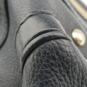 Pre-owned Gucci Sherry Line navy Leather 269876 handbag | stylenewstar