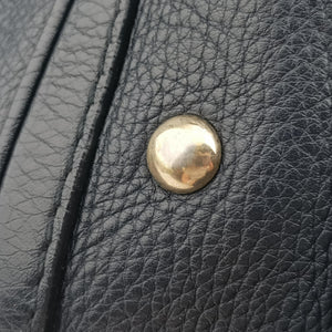 Pre-owned Gucci Sherry Line navy Leather 269876 handbag | stylenewstar