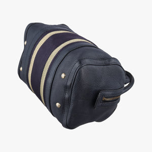 Pre-owned Gucci Sherry Line navy Leather 269876 handbag | stylenewstar