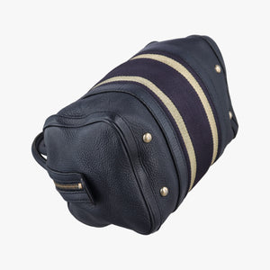 Pre-owned Gucci Sherry Line navy Leather 269876 handbag | stylenewstar
