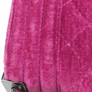 Vintage Chanel BOY CHANEL Rose velour A67416 shoulderbag | stylenewstar