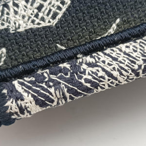Pre-owned Christian Dior Book Tote Navy Jacquard handbag | stylenewstar
