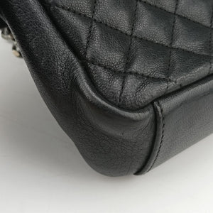 Pre-owned Yves Saint Laurent ENVELOPE Black Leather 428125 shoulderbag | stylenewstar