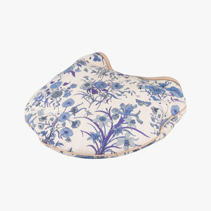 Pre-owned Gucci Flora Wave Hobo Blue ×l White Canvas×leather 170014 shoulderbag | stylenewstar