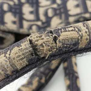 Pre-owned Christian Dior Book Tote Navy Jacquard handbag | stylenewstar