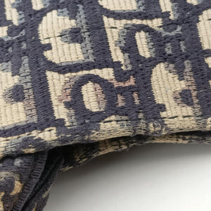 Pre-owned Christian Dior Book Tote Navy Jacquard handbag | stylenewstar
