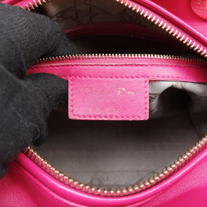 Secondhand Christian Dior Lady Dior Rose lambskin handbag | stylenewstar