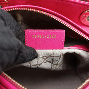 Secondhand Christian Dior Lady Dior Rose lambskin handbag | stylenewstar