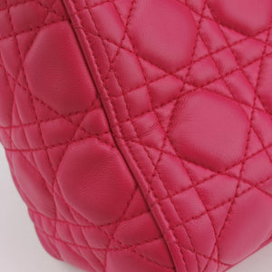 Secondhand Christian Dior Lady Dior Rose lambskin handbag | stylenewstar