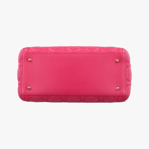 Secondhand Christian Dior Lady Dior Rose lambskin handbag | stylenewstar