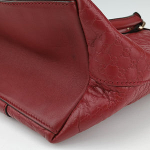 Pre-owned Gucci Microguccissima Red Leather 449657 shoulderbag | stylenewstar
