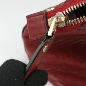 Pre-owned Gucci Microguccissima Red Leather 449657 shoulderbag | stylenewstar