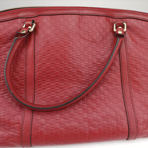 Pre-owned Gucci Microguccissima Red Leather 449657 shoulderbag | stylenewstar