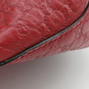 Pre-owned Gucci Microguccissima Red Leather 449657 shoulderbag | stylenewstar