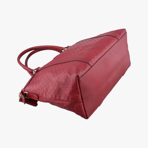 Pre-owned Gucci Microguccissima Red Leather 449657 shoulderbag | stylenewstar