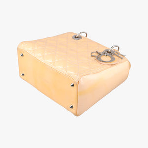 Pre-owned Christian Dior Lady Dior Beige Patent shoulderbag | stylenewstar