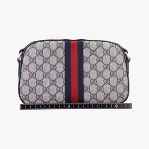 Pre-owned Gucci Ophidia beige×Black×Multicolour PVC coated canvas×leather 681064 shoulderbag | stylenewstar
