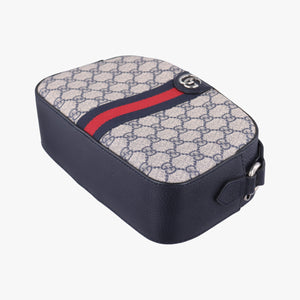 Pre-owned Gucci Ophidia beige×Black×Multicolour PVC coated canvas×leather 681064 shoulderbag | stylenewstar