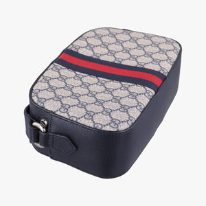 Pre-owned Gucci Ophidia beige×Black×Multicolour PVC coated canvas×leather 681064 shoulderbag | stylenewstar