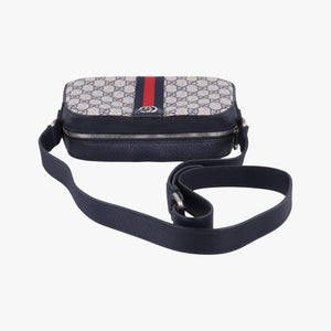 Pre-owned Gucci Ophidia beige×Black×Multicolour PVC coated canvas×leather 681064 shoulderbag | stylenewstar