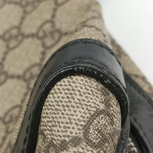 Pre-owned Gucci KALEIDO Beige×black PVC coated canvas×Leather 406384 handbag | stylenewstar