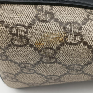 Pre-owned Gucci KALEIDO Beige×black PVC coated canvas×Leather 406384 handbag | stylenewstar
