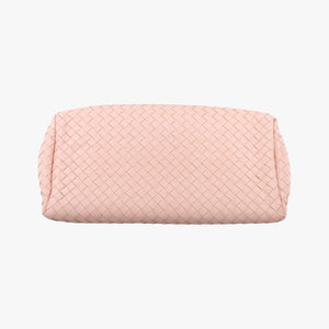 Pre-owned Bottega Veneta Roma Intrecciato Pink lambskin shoulderbag | stylenewstar