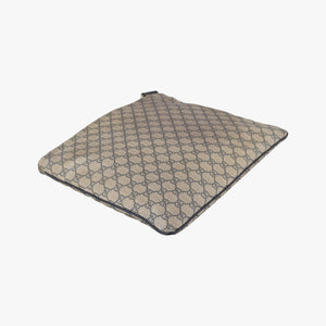 Vintage Gucci GG Plus GG Supreme Beige×Navy PVC coated canvas×Leather 201446 shoulderbag | stylenewstar