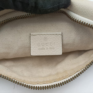 Pre-owned Gucci Print White Leather 527792 bum bag/waist bag | stylenewstar