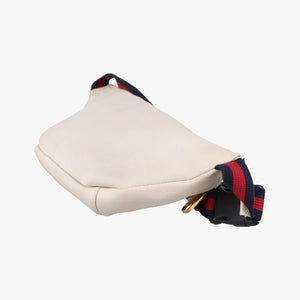 Pre-owned Gucci Print White Leather 527792 bum bag/waist bag | stylenewstar