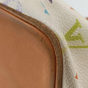 Pre-owned Louis Vuitton Petit NOe white Monogram Multicolor M42229 shoulderbag | stylenewstar