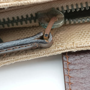 Pre-owned Fendi Mamma Baguette Beige × Brown canvas×leather 091611 shoulderbag | stylenewstar