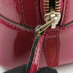 Pre-owned Gucci Microguccissima Rose Patent Leather 309617 shoulderbag | stylenewstar