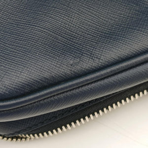 Secondhand Prada business bag briefcase Navy SAFFIANO Leather 2VE363 handbag | stylenewstar