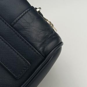 Secondhand Prada business bag briefcase Navy SAFFIANO Leather 2VE363 handbag | stylenewstar