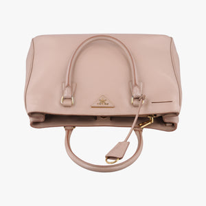 Pre-owned Prada Galleria Pink SAFFIANO Leather BN1786 shoulderbag | stylenewstar