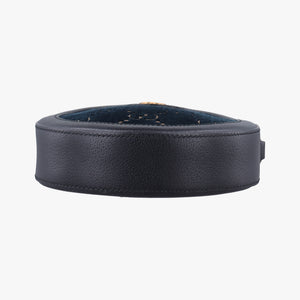 Pre-owned Gucci Ophidia Navy × Black velour×Leather 574978 shoulderbag | stylenewstar