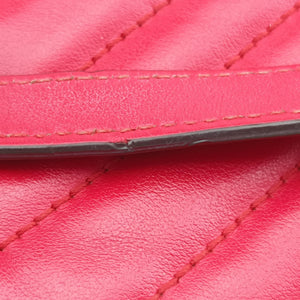 Pre-owned Gucci GG Marmont Red Leather 443497 shoulderbag | stylenewstar