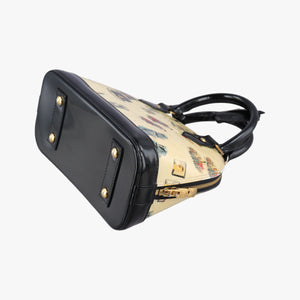 Pre-owned Louis Vuitton Nicolas Squiere Sticker Alma BB Ivory×black×multi Vernis M50419 shoulderbag | stylenewstar