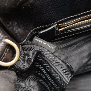 Pre-owned Prada Galleria Black SAFFIANO Leather BN2274 shoulderbag | stylenewstar