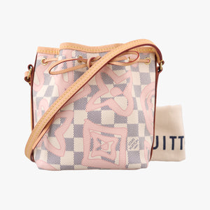 Pre-owned Louis Vuitton Tahitienne Nano Noe AZUR Damier Canvas N60052 shoulderbag | stylenewstar