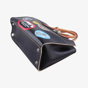 Pre-owned Louis Vuitton World Tour City Steamer MM Black×multicolor Leather M43080 shoulderbag | stylenewstar