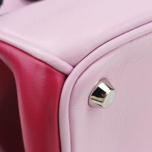 Pre-owned Christian Dior Diorissimo pink×red Leather shoulderbag | stylenewstar