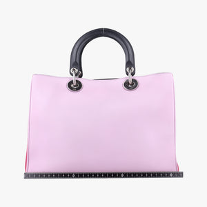 Pre-owned Christian Dior Diorissimo pink×red Leather shoulderbag | stylenewstar