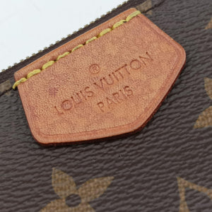 Pre-owned Louis Vuitton Multi Pochette Accessoir brown×khaki Monogram Canvas M44813 shoulderbag | stylenewstar