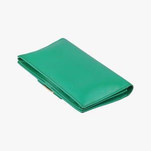 Pre-owned Ferragamo Ginny Vara Green Leather shoulderbag | stylenewstar