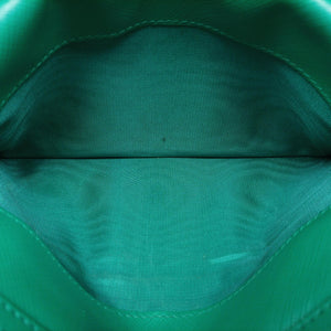 Pre-owned Ferragamo Ginny Vara Green Leather shoulderbag | stylenewstar
