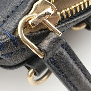 Vintage Givenchy Pandora Navy Leather shoulderbag | stylenewstar