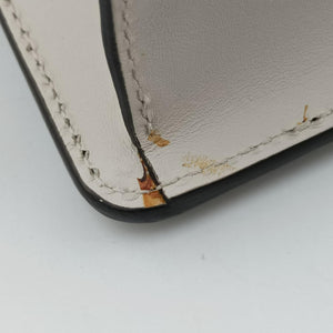 Pre-owned Gucci Sylvie Ivory×navy×red Leather 421882 shoulderbag | stylenewstar