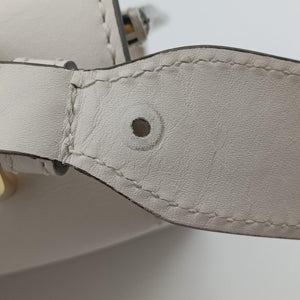 Pre-owned Gucci Sylvie Ivory×navy×red Leather 421882 shoulderbag | stylenewstar
